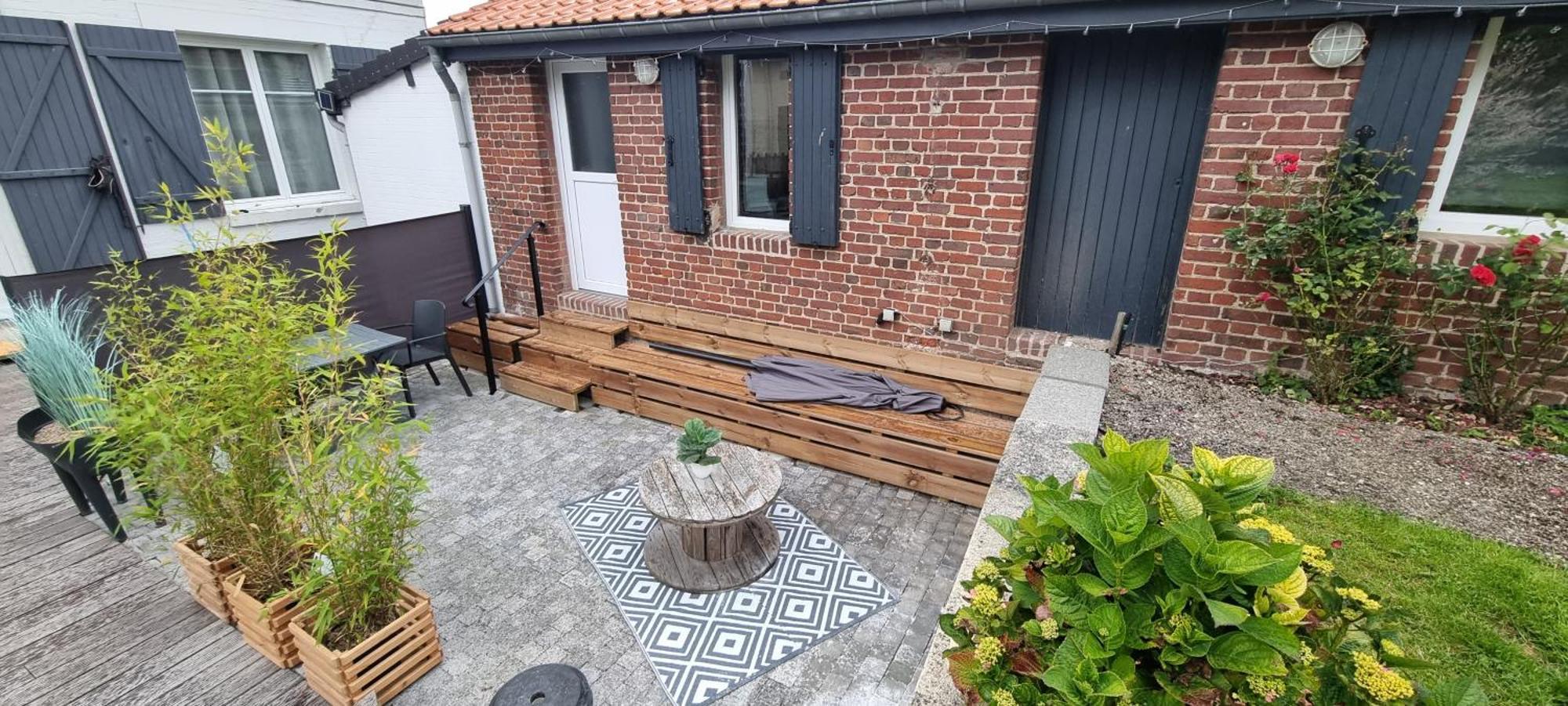 Studio indépendant avec terrasse vue jardin Beauchamps  Camera foto